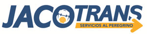 Jocotrans camino bag transport company logo.