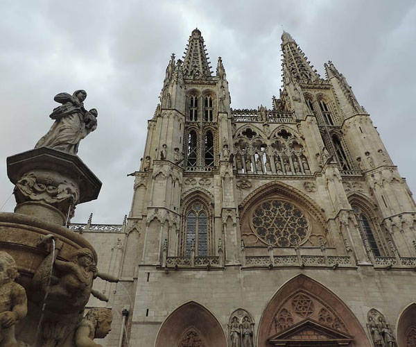 Burgos Cathedral on Burgos to Santiago route